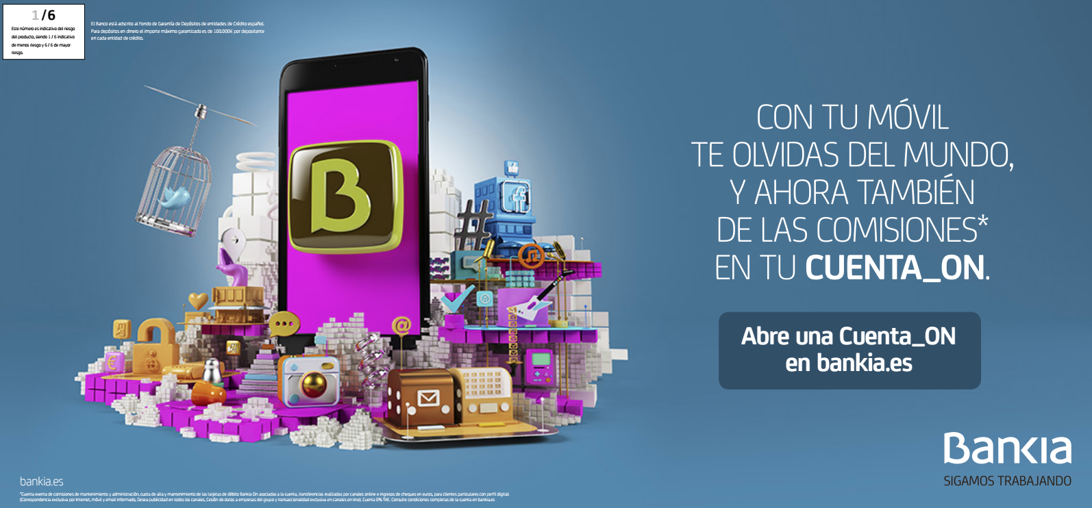 ¡Gana 75€ con la apertura de tu Cuenta ON de Bankia!