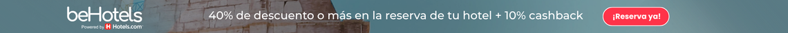 40% de descuento + 10% de cashback en behotels